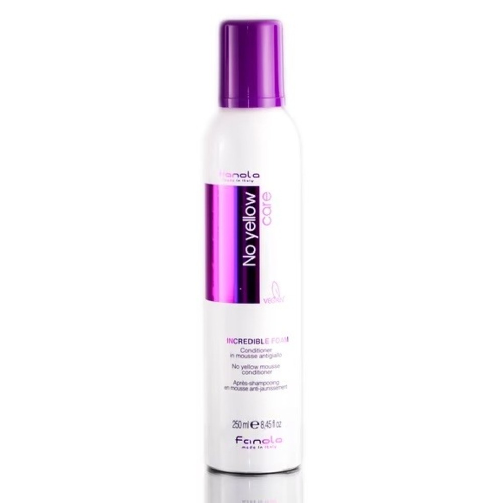 Fanola No Yellow Care Incredible Foam Conditioner 250 ml, Vegan